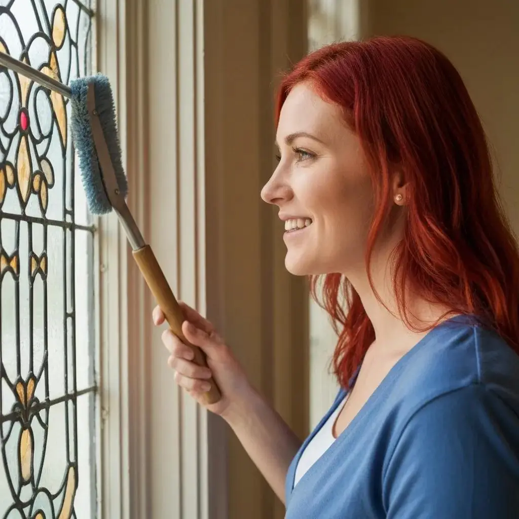 Homeowner employing conventional drying techniques with mops and towels in a water-damaged room